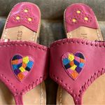 Jack Rogers  Leather Rainbow Heart Sandals Sz 7-VGUC Photo 1