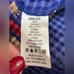 Anna Sui Vintage Y2K 2008 Western Native Boho Asymmetrical Silk Mini Dress sz 4 Photo 5