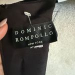 90s Vintage DOMINIC ROMPOLLO Black Wrap Jacket Mini Dress Lace Cuffs | Medium Photo 4