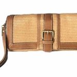 Krass&co G. H. Bass & Clutch Wristlet, Brown, Tan Photo 0