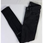 American Eagle Lot of 2 America Eagle Women's Jeans Sz 2 Black Skinny & Ripped Blue Mom Denimn Photo 1