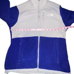The North Face Jacket Womens Small Blue Purple Grey Fleece Polartec Denali Coat Photo 2