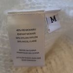 Bella Dahl  CREAM OPEN KNIT BELL SLEEVE TURTLENECK SWEATER KID MOHAIR WOOL MEDIUM Photo 9