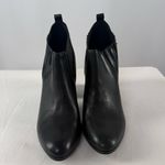Kelsi Dagger  Leather Pull On Heeled Bootie in Black Size 9.5 Photo 2