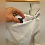 EXPRESS  Body Contour High Compression Square Neck Long Sleeve Cropped Tee Photo 4