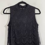 Love, Fire Love Fire Women's Black Delicate Lace Halter Mini Dress Size M Roaring 20s Style Photo 6