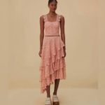 Farm Rio  Light Pink Guipure Sleeveless Corset Photo 3