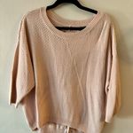 New York And Company Knit Pink Sweater Top Small Photo 2