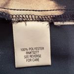 Simply Vera Fall Floral Long Sleeve Blouse Navy/Cream Office Career Dressy Blue Size L Photo 4