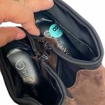 Bella Vita  Womens 8.5 Darin Suede Brown Black Wedge Pointed Chelsea Ankle Bootie Photo 3