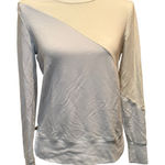 Summersalt  The Softest French‎ Terry Pullover Blue White Sand Size Small Photo 0