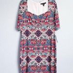 London Times  Multicolor Kaleidoscope Sweatheart Neckline Dress Photo 1