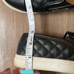 Steve Madden Zaander black flocked leather sneakers slip on shoes ~ size 5M Photo 6