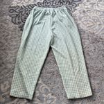 Vintage The Avenue Pleated Gingham Plaid Pants Mint Green 18/20 Photo 5