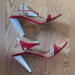 Giuseppe Zanotti  Red, White, and Tan Heeled Sandals Photo 4
