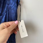 Mila‎ Mae Satin Pleated Midi Dress Navy Blue S Photo 4