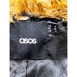 ASOS Faux Fur Coat Jacket Tan Brown Ombre Chic Outerwear Size 4 Boho Short NWOT Photo 6