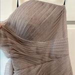 Jenny Yoo  Collection Ava Taupe Strapless Tulle Dress - Size 8 / Medium (Approx.) Photo 5