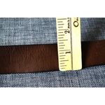 Nine West Skull Buckle Brown Leather Belt Woman's 39 in long Photo 10