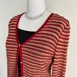 St. John  Sweater Womens Medium Wool Knit Button Front Preppy Cardigan Photo 15
