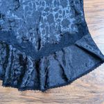 vintage • 80s black satin slip dress mini floral lace lingerie grunge Deena Size M Photo 7