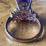 Natural Rose De France Amethyst Sterling Silver Cocktail Ring Size 10 Pink Photo 4