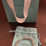 Tiffany & Co. Silver Beaded Bracelet Sterling Bead Hardware Ball 7.5” Photo 0