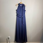 Sachin & Babi Kayla Crinkled Georgette Maxi Gown Women's 12 Deep Cobalt NWOT Blue Photo 5