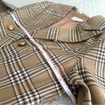 Petal and Pup  Michaela Tan Plaid Blazer Jacket NWOT Size S Photo 11