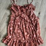 Forever 21  Burnt Orange Floral Mini Dress Photo 0