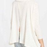 Free People Beach Top Cream/Oatmeal World Traveler Cowl Neck Open Back Sz XS GUC Photo 2