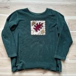 Classic Elements vintage green fleece crewneck oversized graphic Photo 0