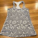 Lululemon  athletica Gray and White Floral Tank Top Photo 0