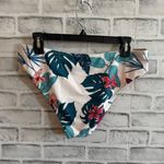 Cupshe NWT! Women’s reversible tropical monstera leaf - peach bikini bottoms XXL Photo 1