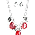 Paparazzi Looking Glass Glamorous Red Necklace (320) Photo 1