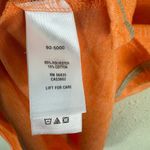 Cabela's Orange Short Sleeve V-Neck 1/4 Snap Cuffed Sleeve Lightweight T-Shirt L Photo 6