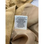 JM Collection Faux Leather Zip Up Jacket Womens 12p Snake Brown Pockets Lined Photo 10