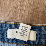 Forever 21 Distressed Denim Mini Jean Skirt Button Up Photo 7