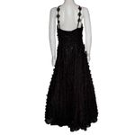 Eliza J  Women’s Floating Flowers Halter Style Ball Gown Black Sz 10 NWT Photo 4