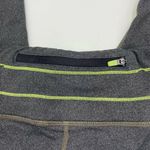 Athleta  Medium Vibe Relay Capri Leggings Athletic Pants Gray Neon Green Photo 1