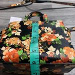 Steve Madden Small Black Orange Floral Crossbody Purse Photo 7