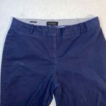 Talbots  Signature Crop Womens 10 Navy Blue Flat‎ Front Crop Career Pants Photo 1