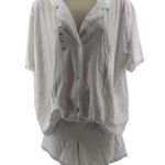 Victoria's Secret  White Lace Accent Lounge Pajama Set Womens Xlarge Photo 1