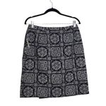 Talbots  Black and White Bandana Print Mini Wrap Skirt NWT Size 10 Wrap Skirt Photo 1