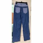 Handmade   Women's Patchwork Denim Pants Multicolor Straight Leg Size S Photo 2