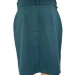 Banana Republic  Women's Blue Green Belted Knee Length Paperbag Pencil Skirt 4 Photo 2
