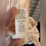 Free People  | Cream Floral Mesh Lace Dress, size 12 Photo 8