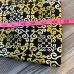 J. McLaughlin  denim style printed dress gold ornate sz S Photo 2