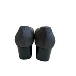 Salvatore Ferragamo Vintage Gray Silk Kitten Heels Size 5.5 Photo 9