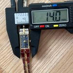 Seiko  Rare Luxury Ladies Watch Two-Tone Bracelet Case Blue Rectangular Dial Photo 10